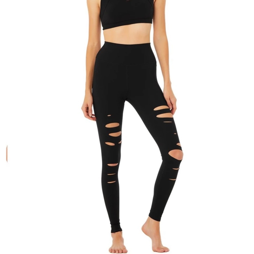 Alo High Waisted Ripped Warrior Legging
